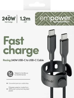 empower by PanzerGlass - USB-kabel - USB-C (hane) till USB-C
