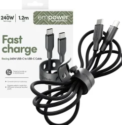 empower by PanzerGlass - USB-kabel - USB-C (hane) till USB-C