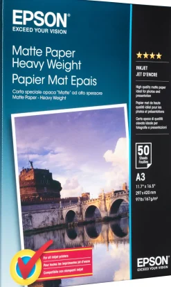Epson - Matt - A3 (297 x 420 mm) - 167 g/m² - 50 ark papper