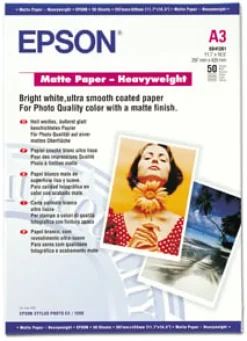 Epson - Matt - A3 (297 x 420 mm) - 167 g/m² - 50 ark papper