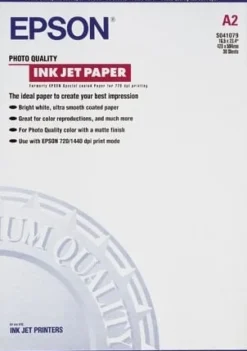 Epson Photo Quality Ink Jet Paper - Matt - bestruket - A2 (420 x