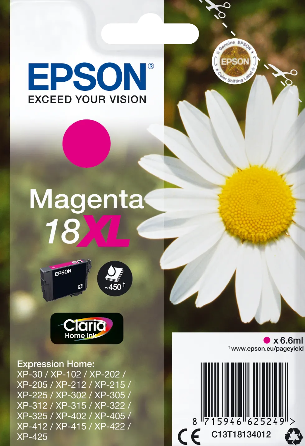 Epson 18XL - 6.6 ml - XL - magenta - original