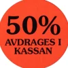 Etikett 50% avdrages i kassan 2000/RL