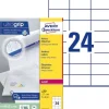 Etikett AVERY Laser 70x36mm 2400/fp