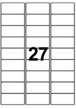 Etikett AVERY namn 63,5x29,6 540/FP