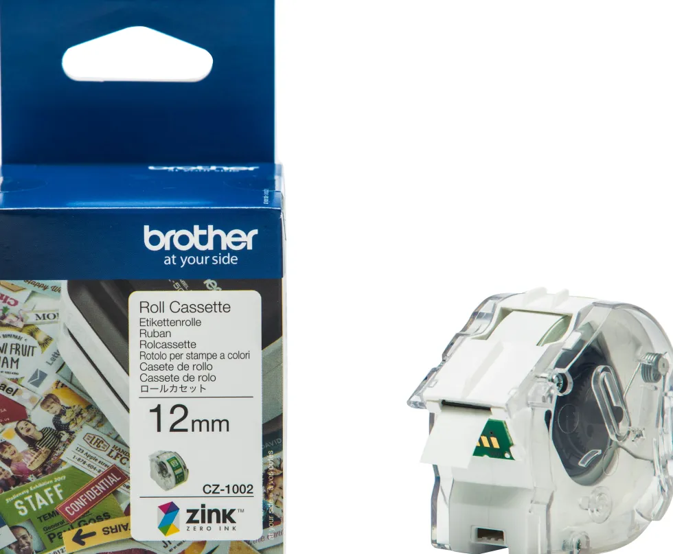 Etikett BROTHER CZ1002 12mm