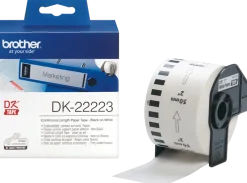 Etikett BROTHER DK22223 50mmx30,48m vit