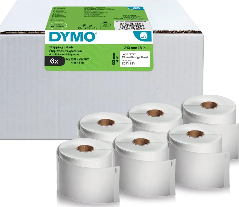 Etikett DYMO LW Frakt 102x210mm 6rl/krt