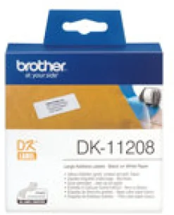 Etiketter BROTHER Adress Stor DK-11208, 38x90mm, 400/fp