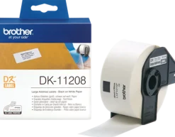 Etiketter BROTHER Adress Stor DK-11208, 38x90mm, 400/fp