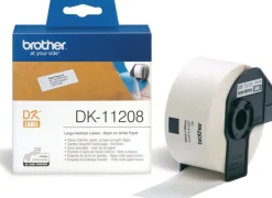 Etiketter BROTHER Adress Stor DK-11208, 38x90mm, 400/fp