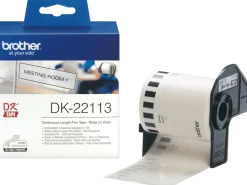 Etiketter BROTHER DK-22113 Transparent löpande film, 62mm x 15,24m