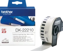 Etiketter BROTHER Löpande tejp DK-22210, 29mm x 30,48m