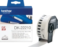 Etiketter BROTHER Löpande tejp DK-22210, 29mm x 30,48m