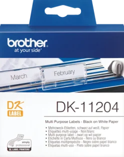 Etiketter BROTHER Universal DK-11204, 54x17mm, 400/fp