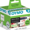 Etiketter Dymo LW Diskett, vit, 70x54mm, 320/fp