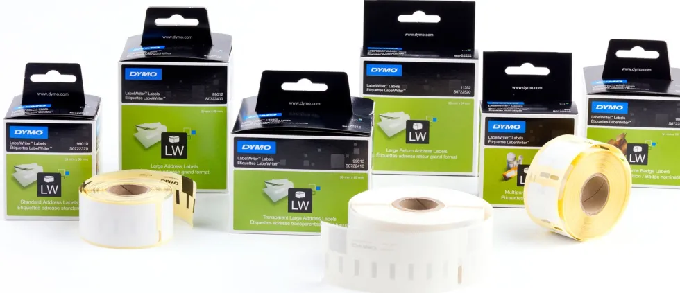 Etiketter Dymo LW Frakt, vit, 101x54mm, 220/fp