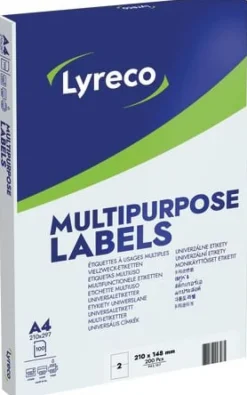 Etikett LYRECO 210x148mm 200/fp