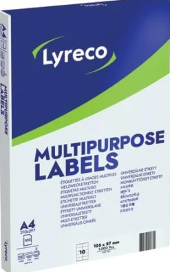 Etikett LYRECO 105x 57mm 1000/fp
