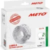 Etikett METO avtagbar 26x16 vit 12000/fp