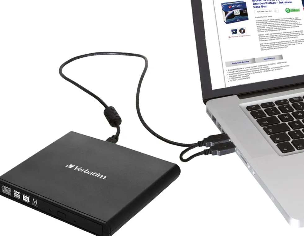 Ext. DVD-brännare VERBATIM USB 2.0