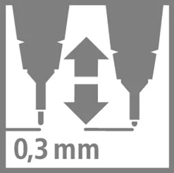 Fiberpenna STABILO Sensor Röd, 0,3mm, 10st