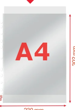 Ficka PP A4 75my glasklar (10)
