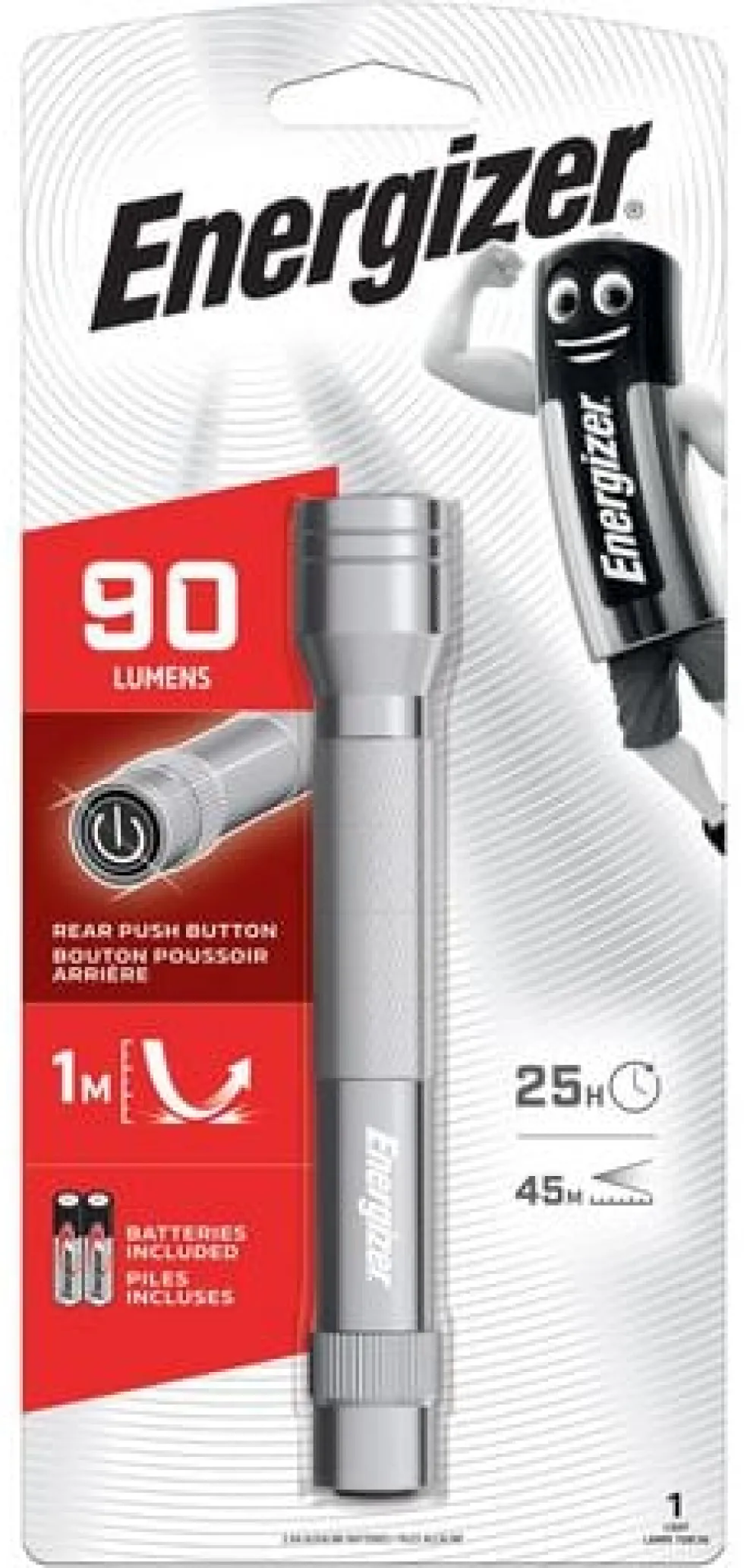 Ficklampa ENERGIZER Metall LED, 2 AA