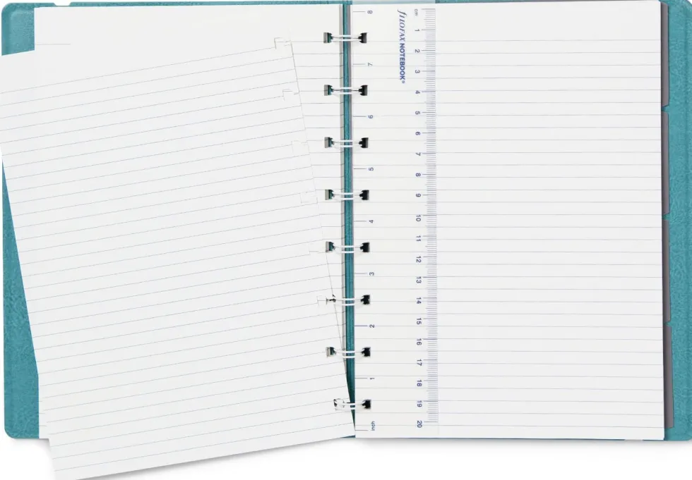 Filofax Anteckningsbok A5 Linjerad Teal