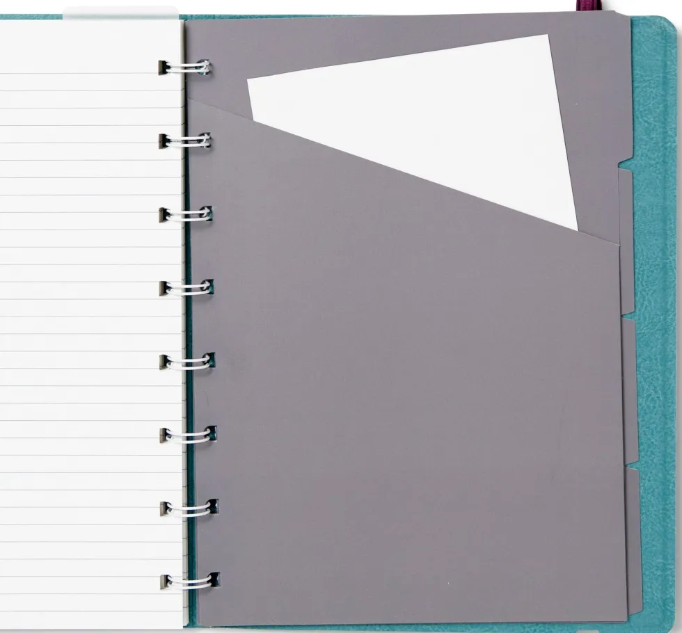 Filofax Anteckningsbok A5 Linjerad Teal