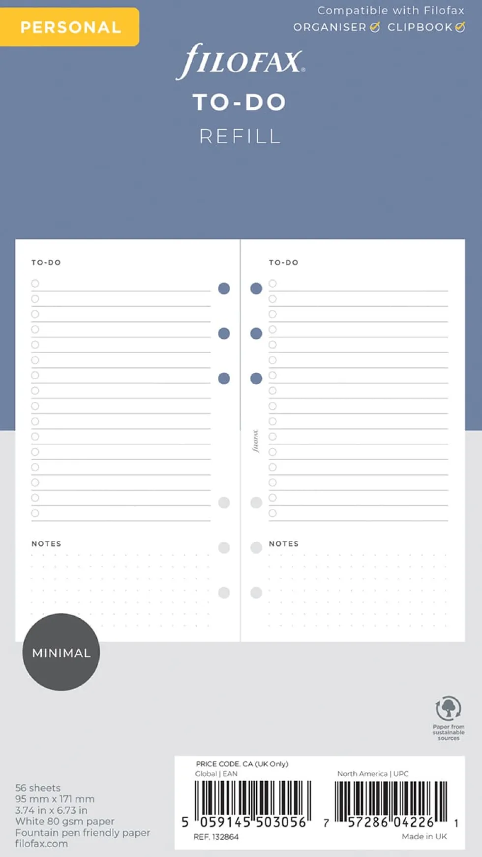 Filofax To-Do Refill Personal