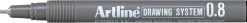 Fineliner ARTLINE EK238 0,8mm svart