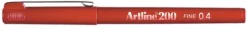 Fineliner Artline 200 Fine 0.4 mörkröd