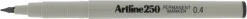 Fineliner Artline 250 Permanent 0.4 svart