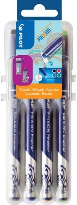Fineliner Frixion SV/BL/RÖ/GR 4/FP
