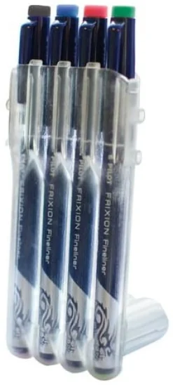Fineliner Frixion SV/BL/RÖ/GR 4/FP