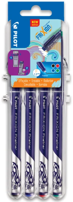 Fineliner Frixion SV/BL/RÖ/GR 4/FP