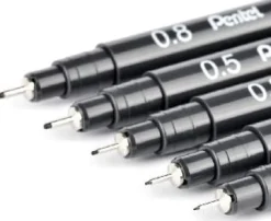 Fineliner PENTEL Pointliner 0,8mm svart