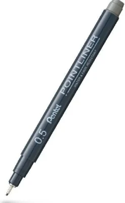 Fineliner PENTEL Pointliner 0,5mm grå