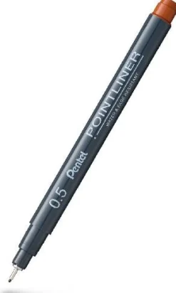 Fineliner PENTEL Pointliner 0,5mm brun