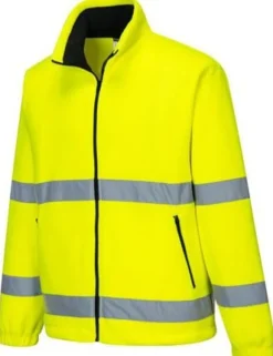 Fleecetröja Hi-vis PW F250 gul 2XL