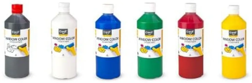 Fönsterfärg CREALL 500ml gul