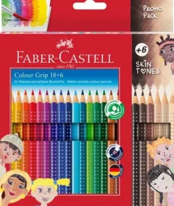 Färgpenna FABER CASTELL Grip 24/fp