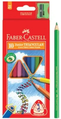 Färgpenna FABER CASTELL Triangular 10/fp