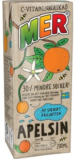 Fruktdryck MER Apelsin 20cl
