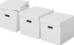 Förvaringsbox Esselte Home kub vit (3)