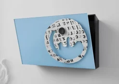 Förvaringsbox Lintex Mood, betonggrå glas/svart aluminium