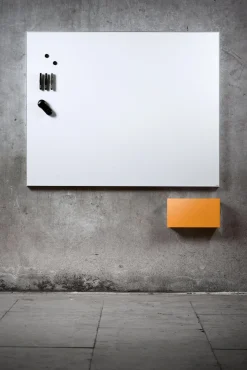Förvaringsbox Lintex Mood, vit glas/svart aluminium