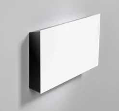 Förvaringsbox Lintex Mood, vit glas/svart aluminium