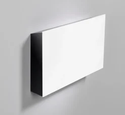 Förvaringsbox Lintex Mood, vit glas/svart aluminium